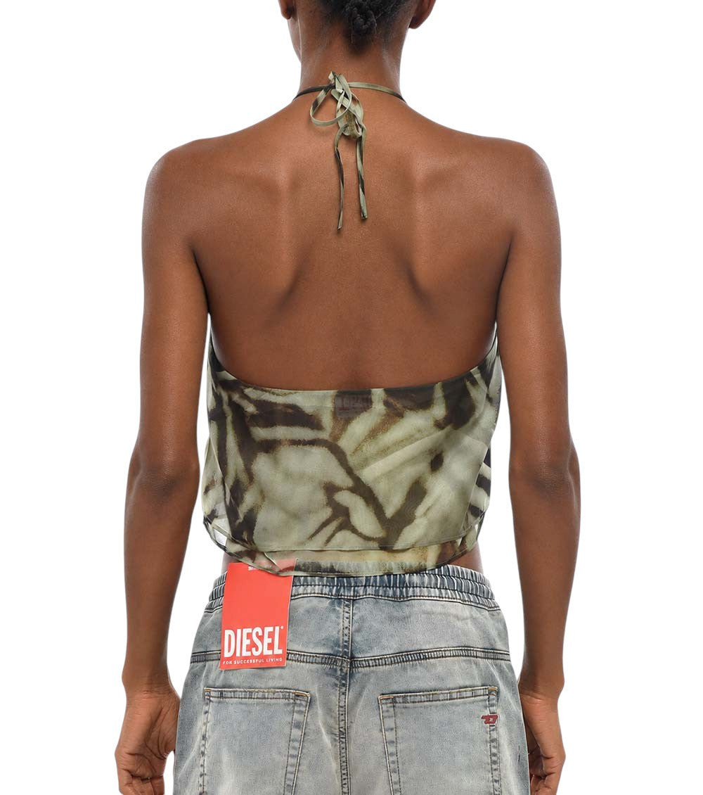 Green Animal Print Top 2