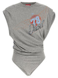 Grey Graphic Top 1