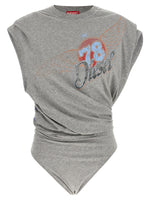 Grey Graphic Top 1