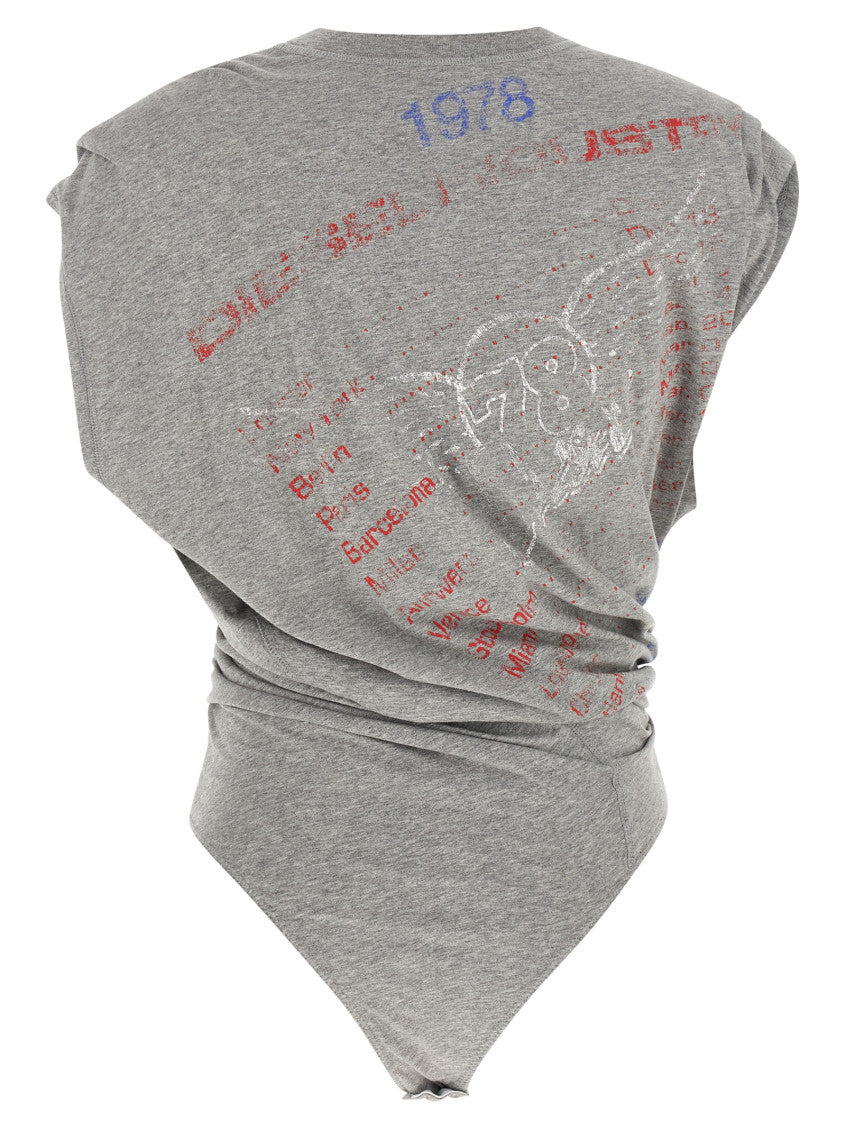 Grey Graphic Top 2