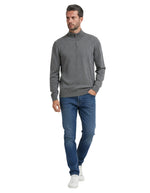 Grey Half Zip Sweater 1