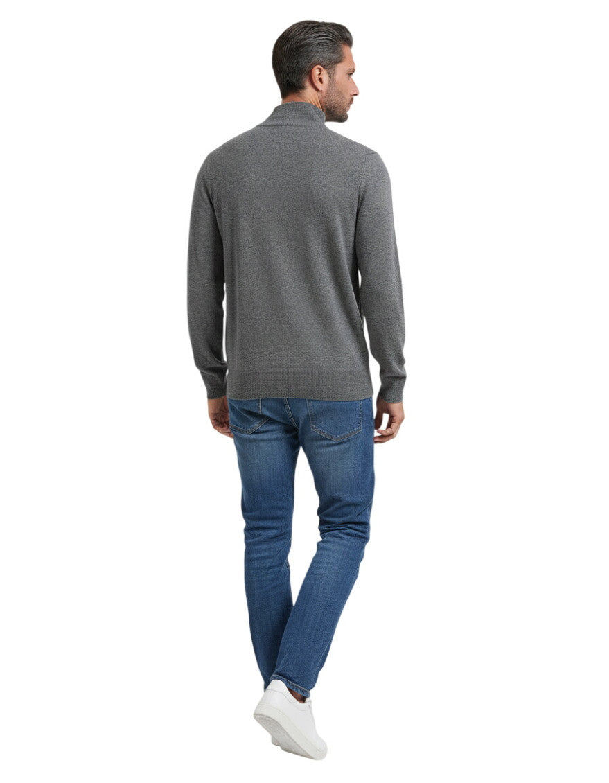 Grey Half Zip Sweater 2