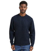 Blue Regular Cable-Knit Sweater 1