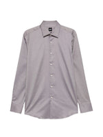 Grey Slim Textured Shirt 1