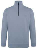 Light Blue Half Zip Sweatshirt 1