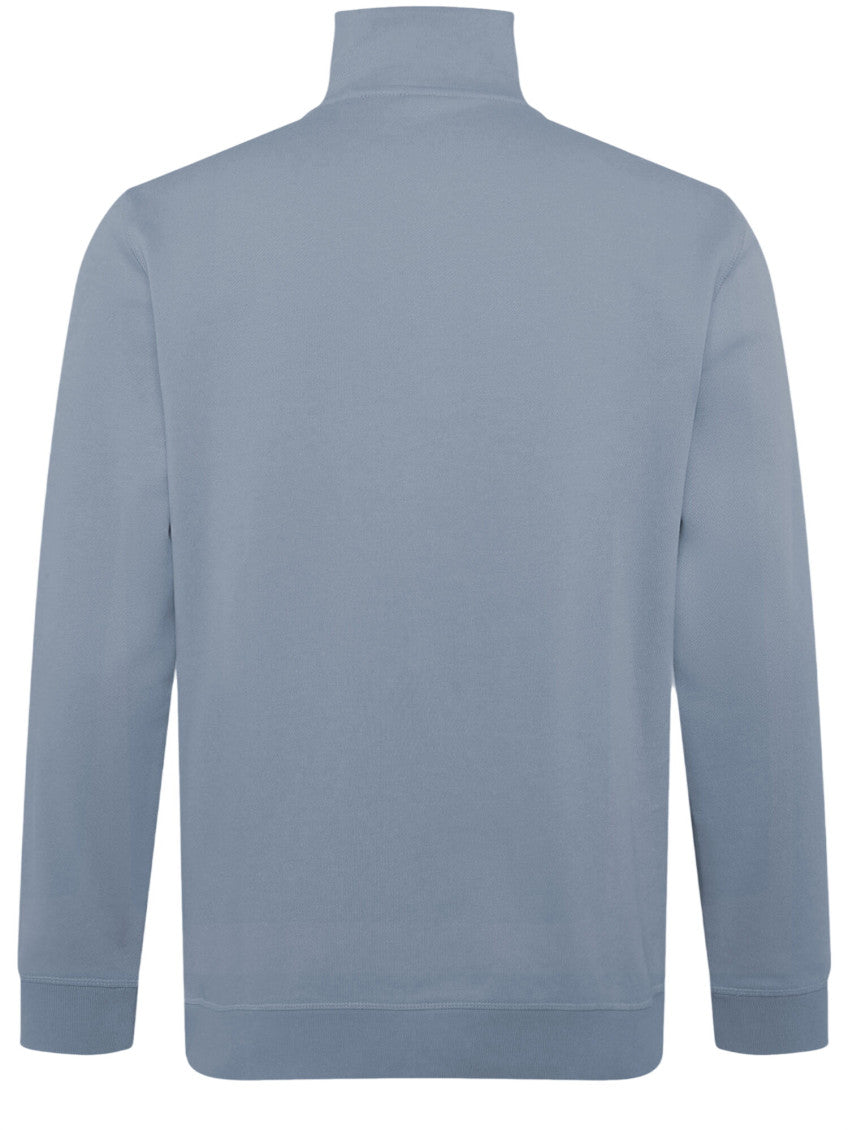 Light Blue Half Zip Sweatshirt 2