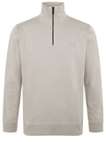 Light Beige Half Zip Sweatshirt 1