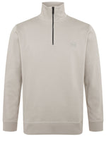 Light Beige Half Zip Sweatshirt 1