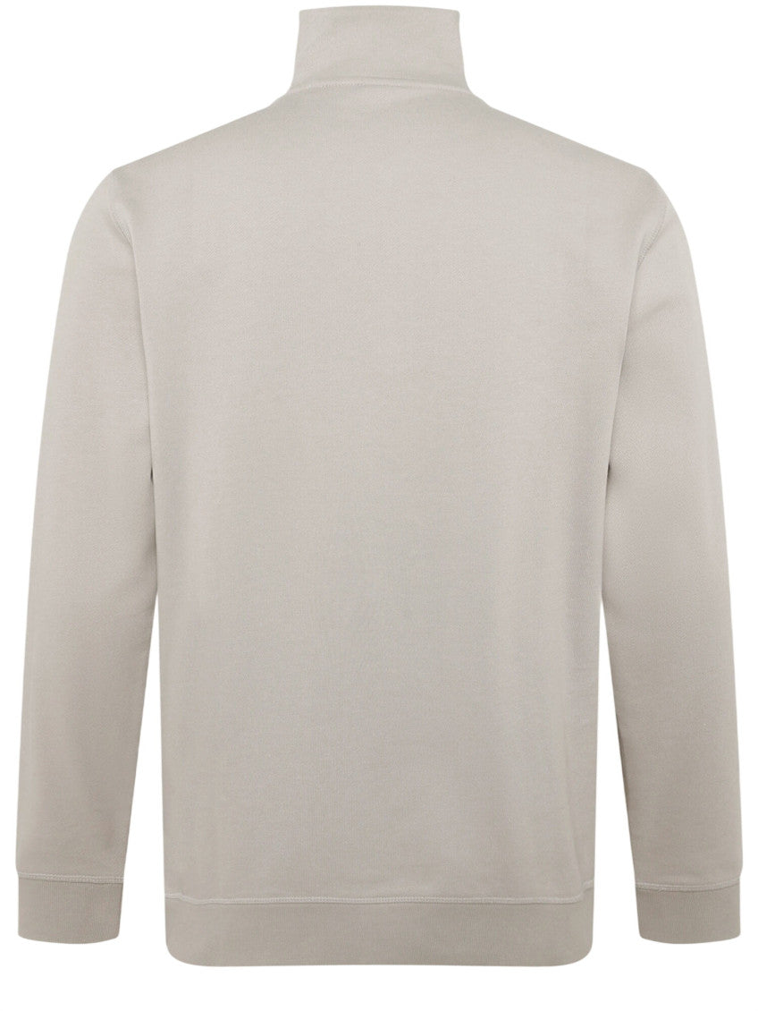 Light Beige Half Zip Sweatshirt 2