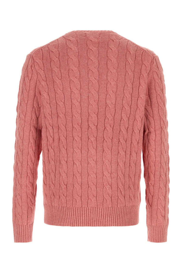 Pink Regular Knitted Sweater 2