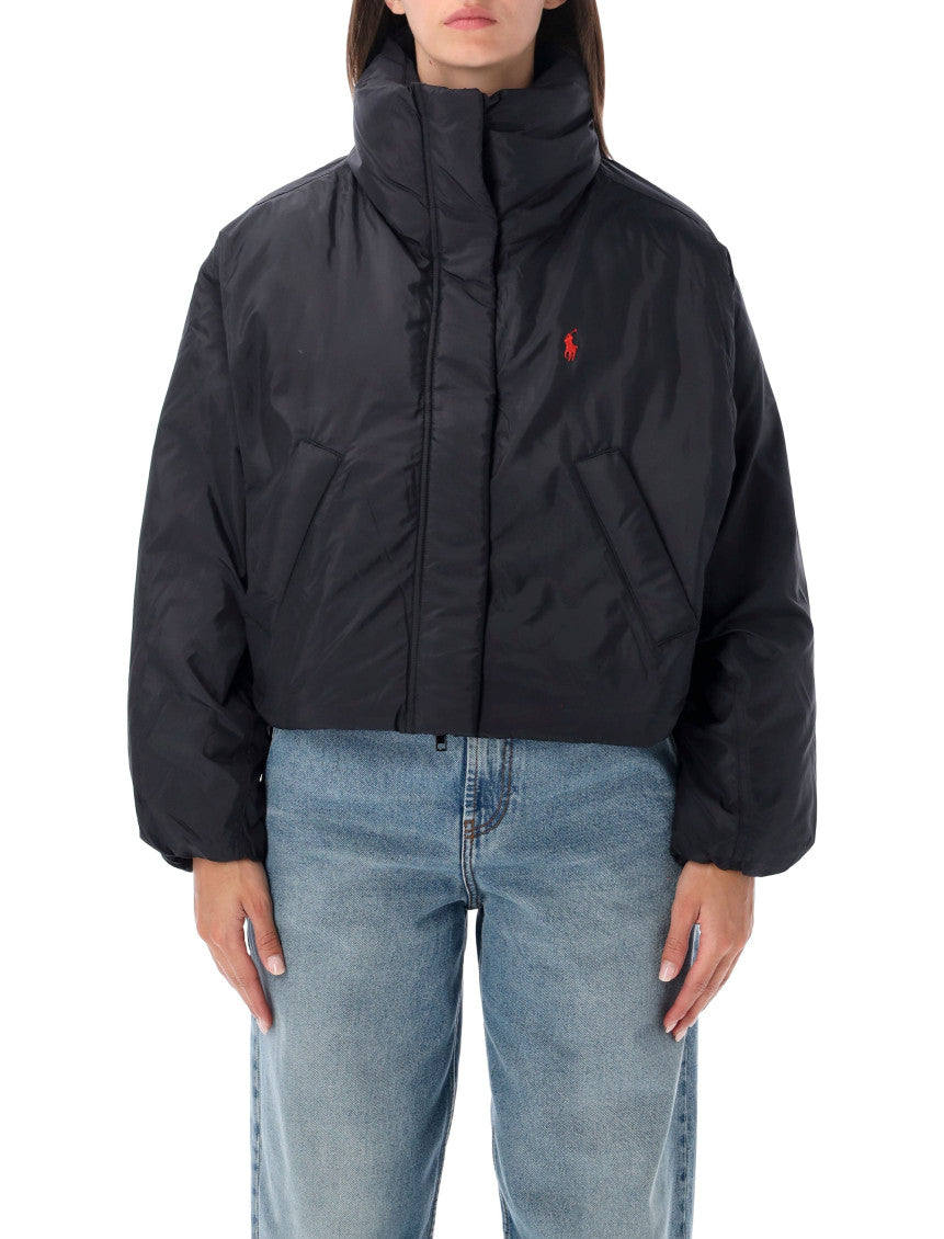 Black Mock Collar Jacket 1
