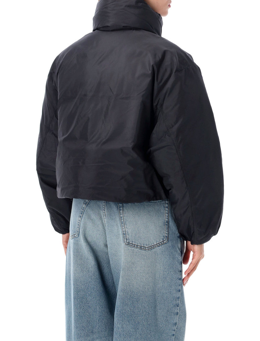 Black Mock Collar Jacket 2