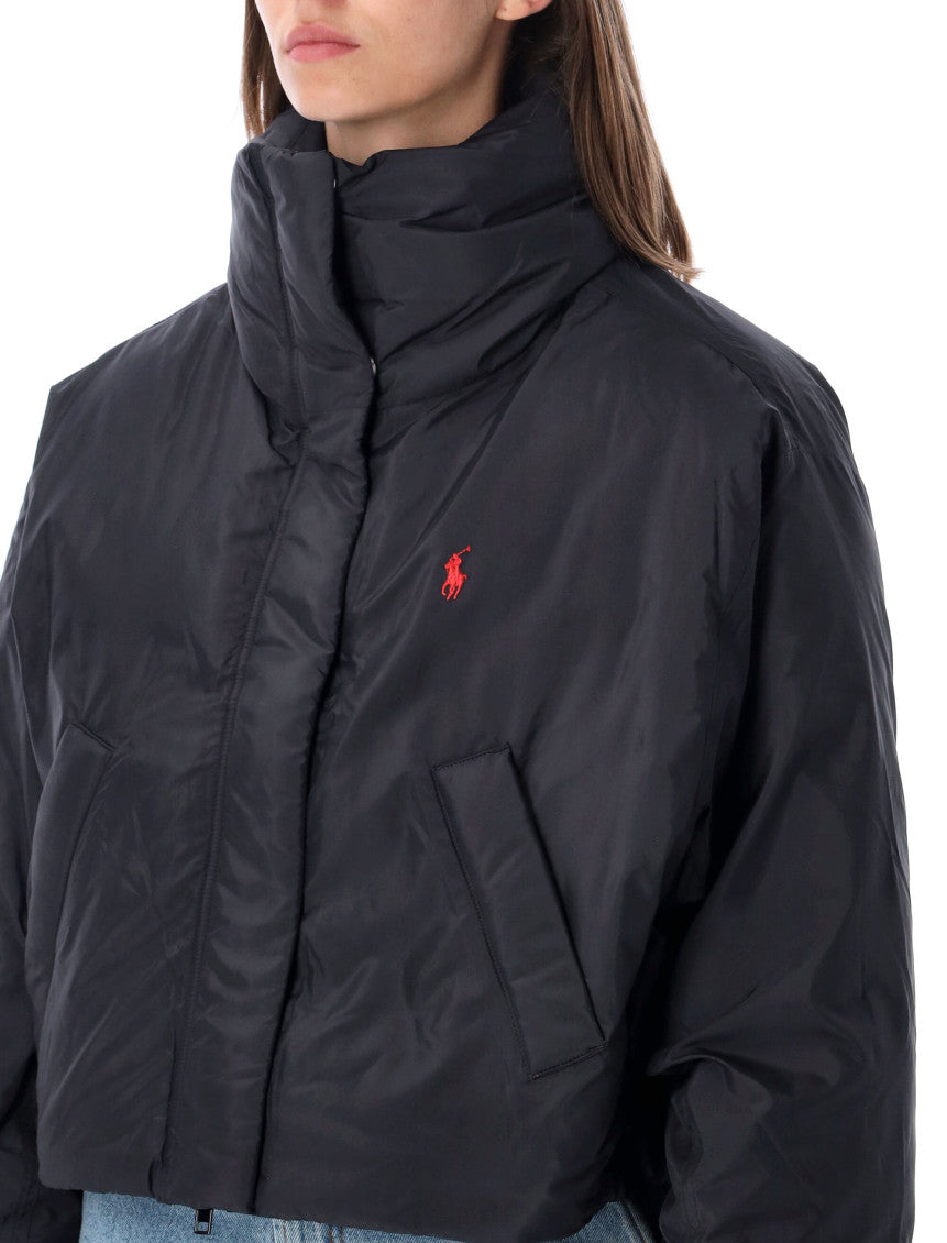 Black Mock Collar Jacket 3