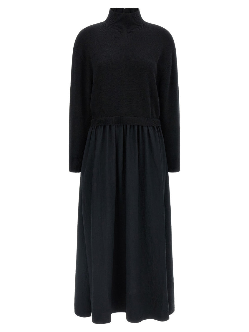 Black Turtle Neck Maxi Dress 1