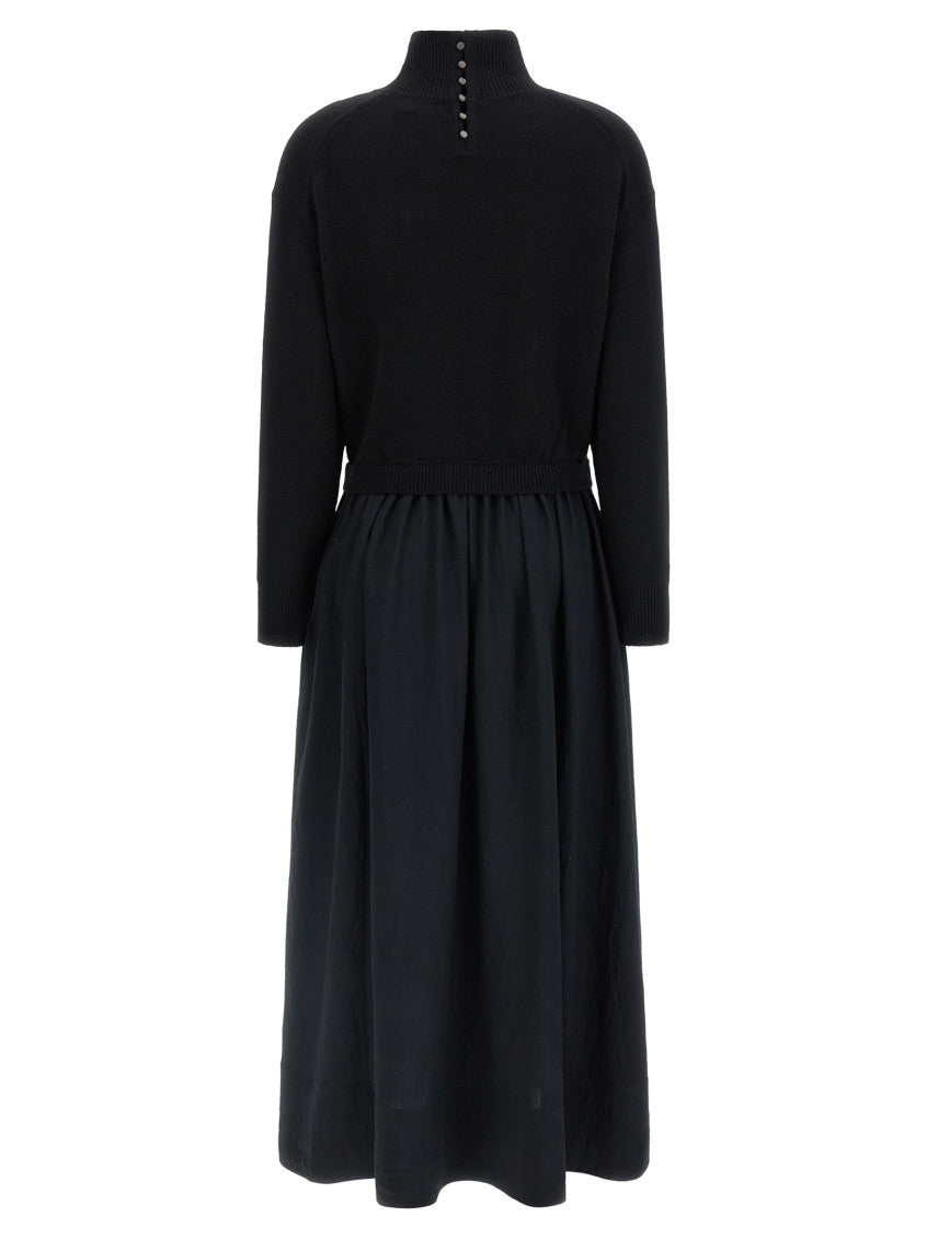 Black Turtle Neck Maxi Dress 2