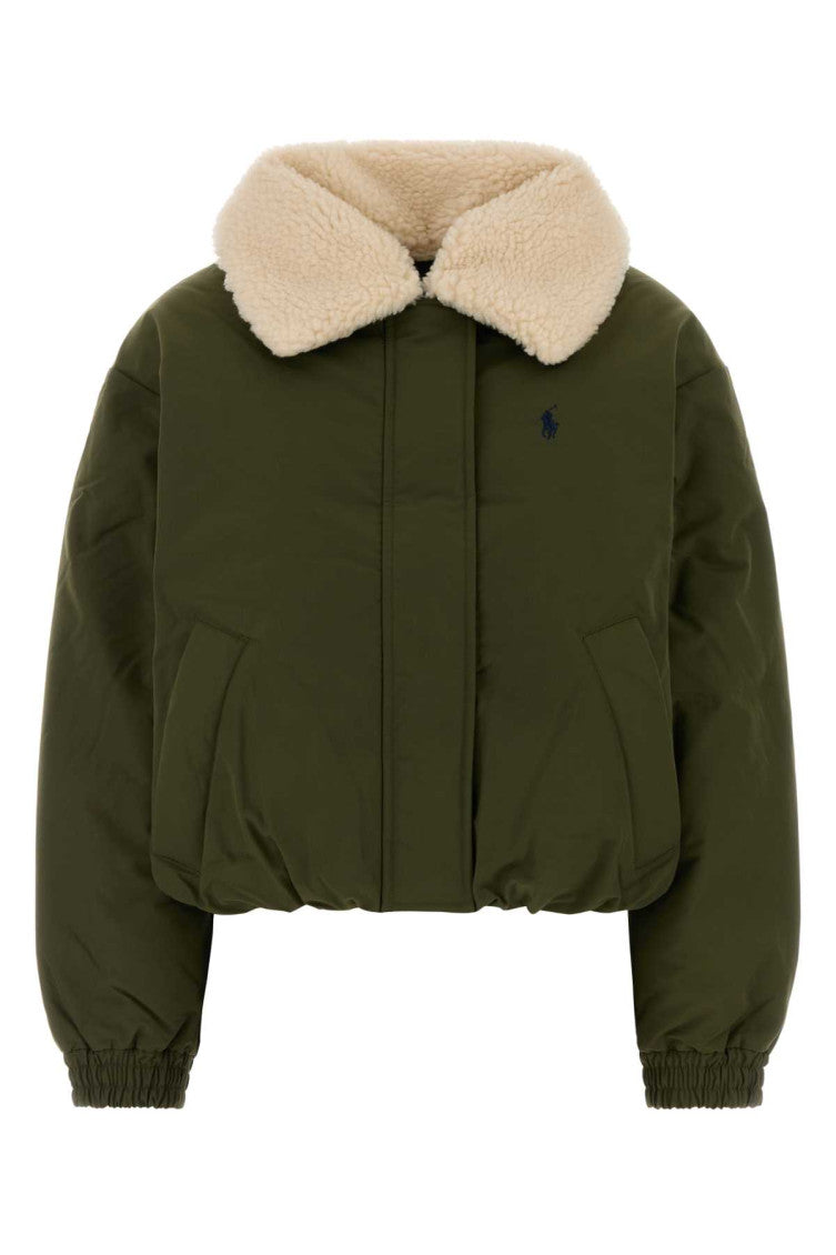 Olive Green Logo Jacket 1