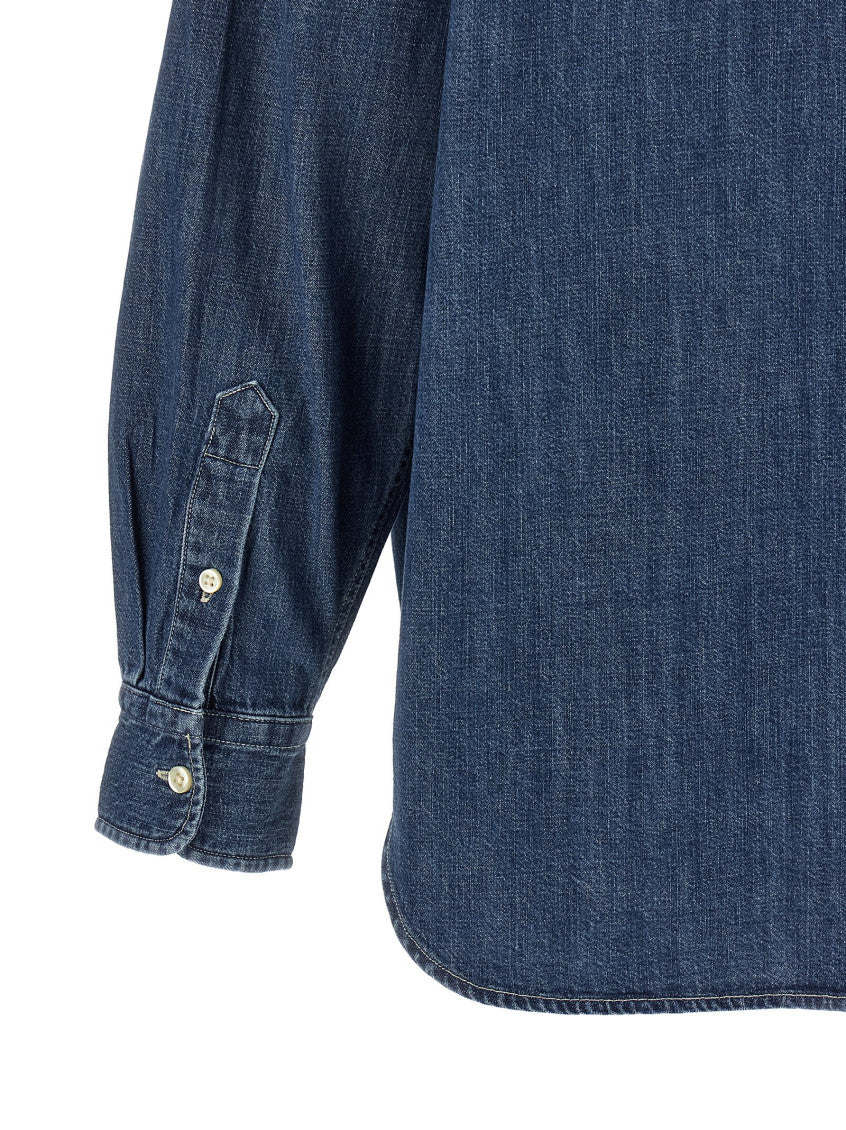 Blue Relaxed Logo Shirt 4