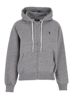 Grey Logo Hood Sweatshirt 1