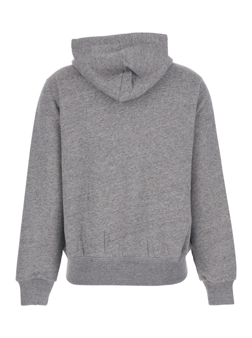 Grey Logo Hood Sweatshirt 2