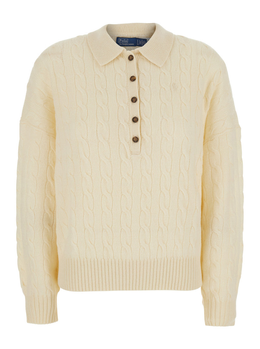White Knitted Sweater 1
