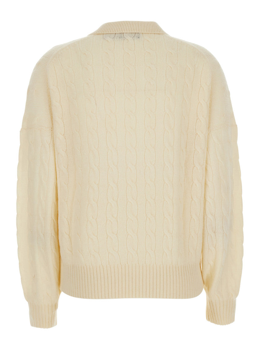 White Knitted Sweater 2