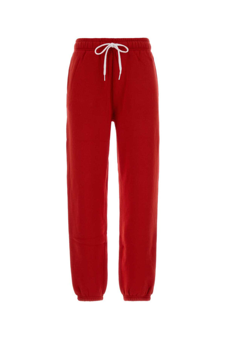 Red Relaxed Joggers Pants 1