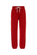Red Relaxed Joggers Pants 1