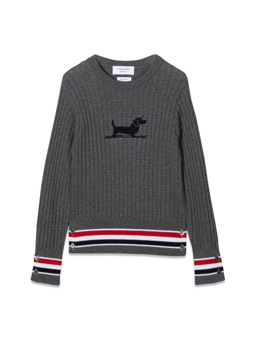 Boys Grey Knitted Sweater 1