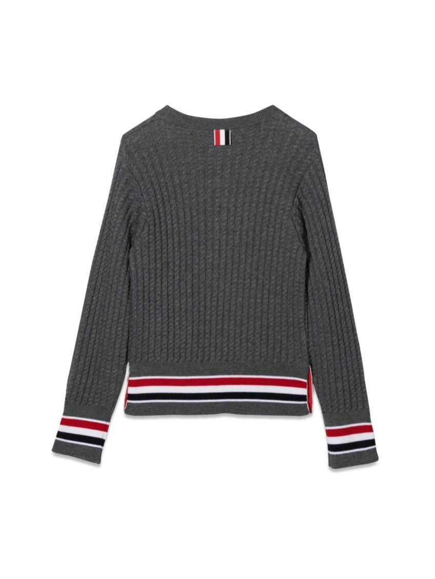 Boys Grey Knitted Sweater 2