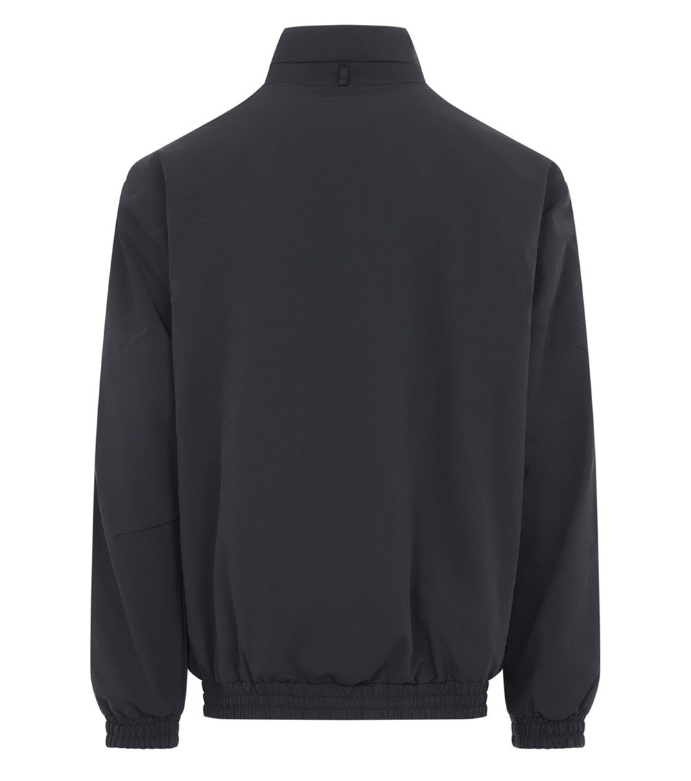 Black Mock Collar Jacket 2