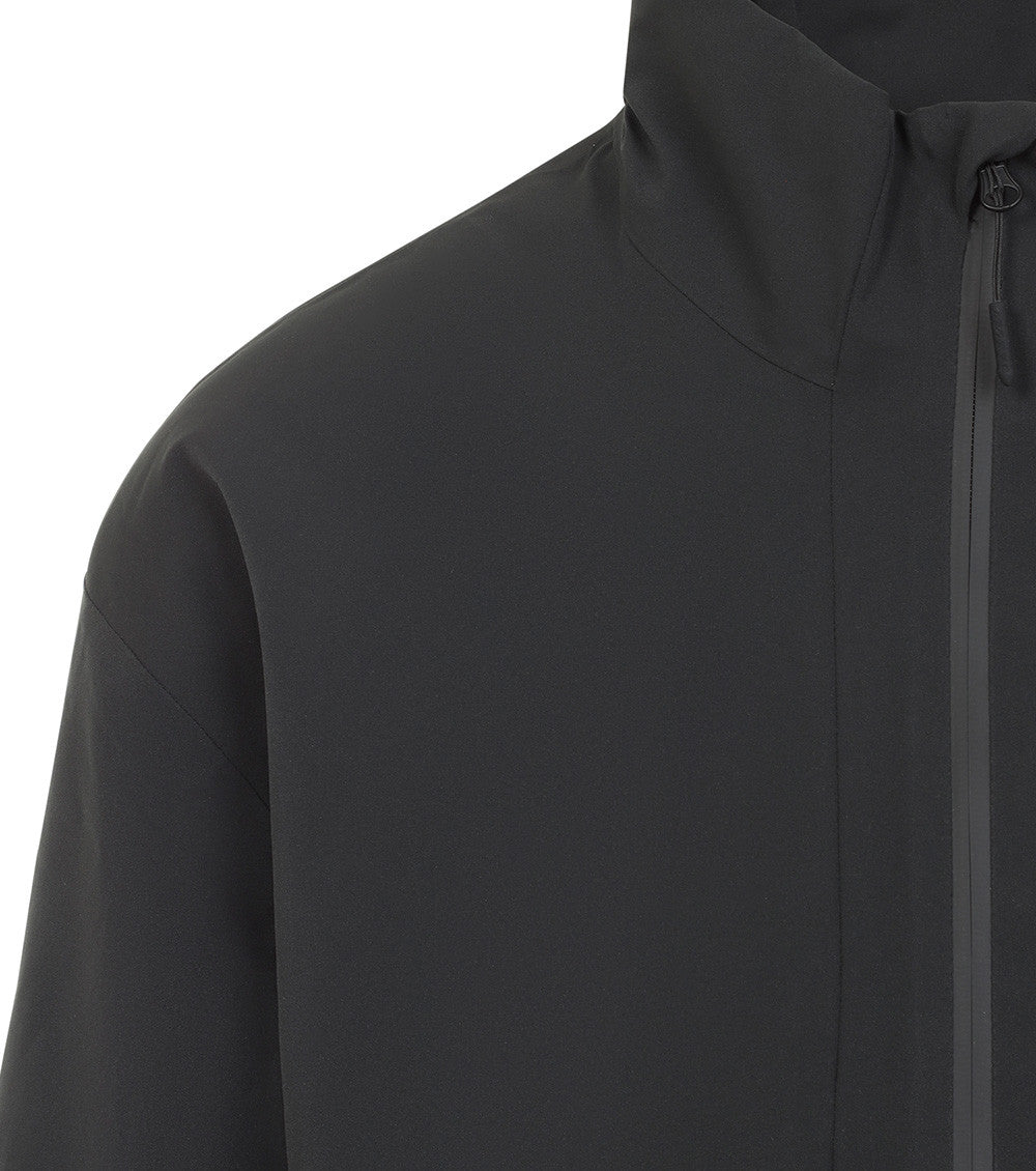 Black Mock Collar Jacket 3