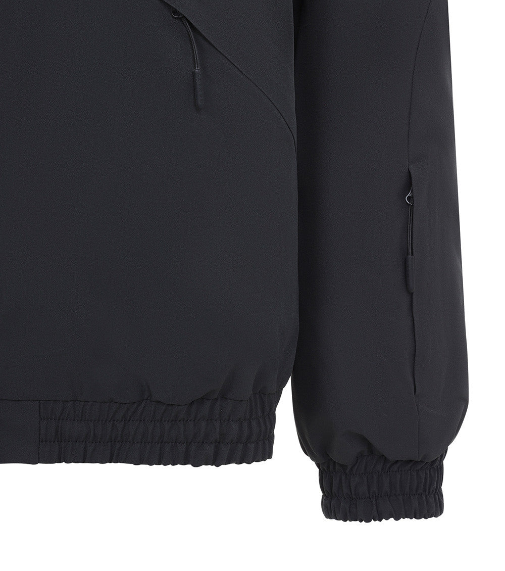 Black Mock Collar Jacket 4