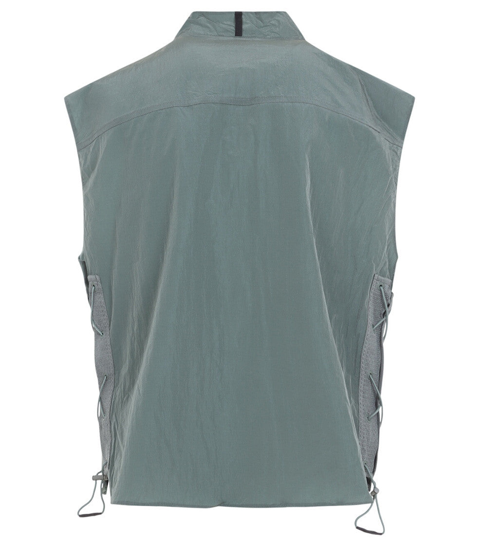 Green Sleeveless Logo Jacket 2