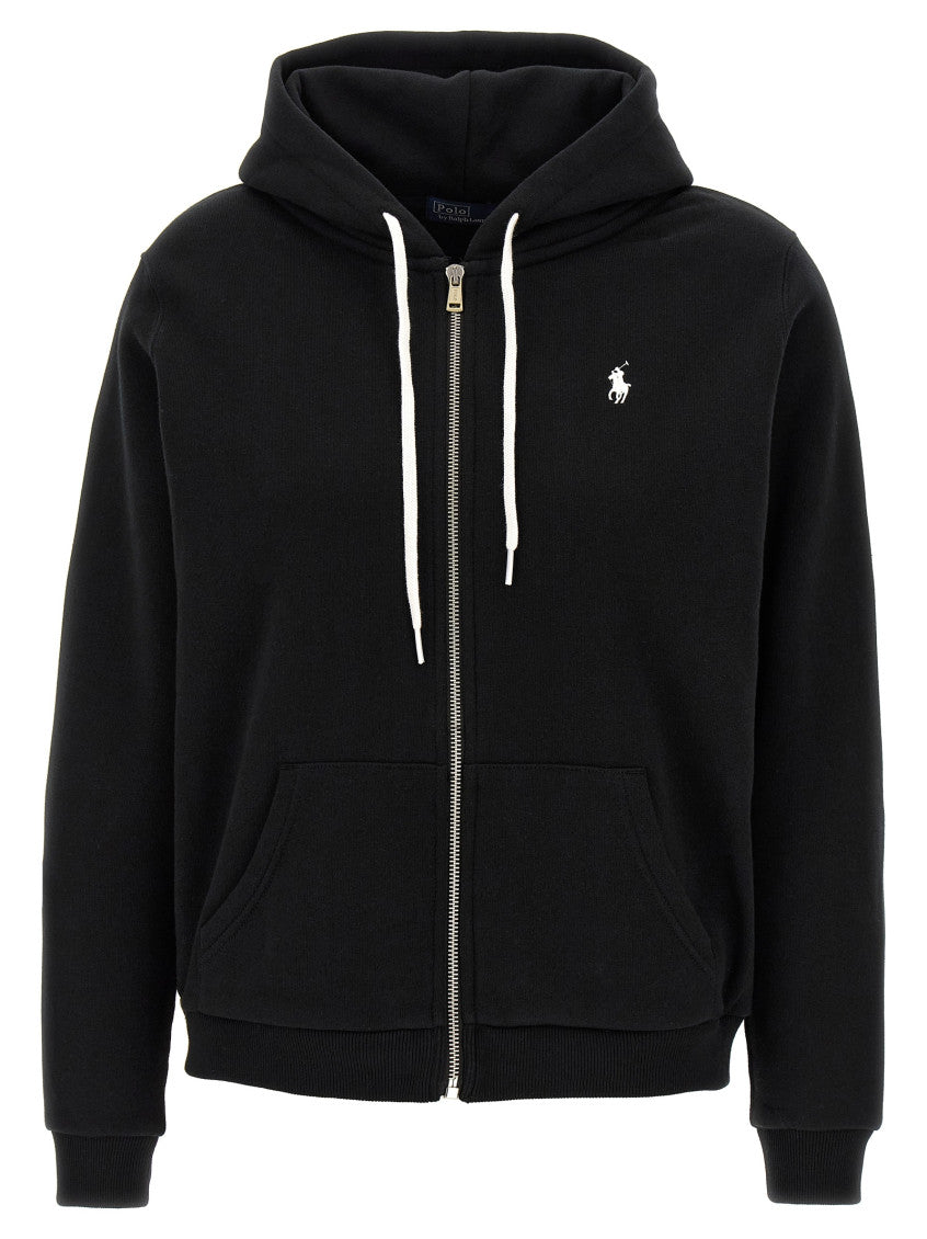 Black Logo Hood Sweatshirt 1