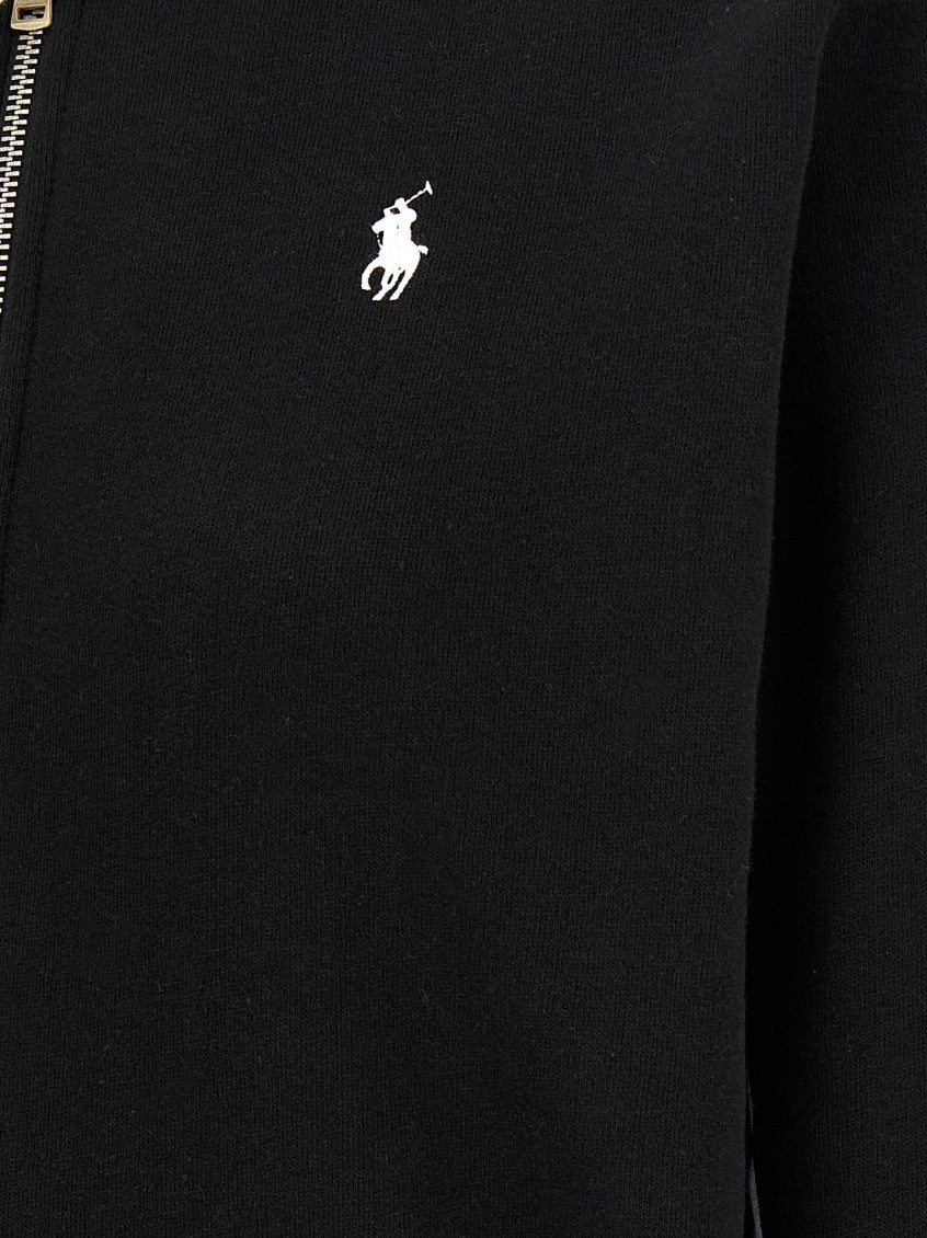 Black Logo Hood Sweatshirt 4