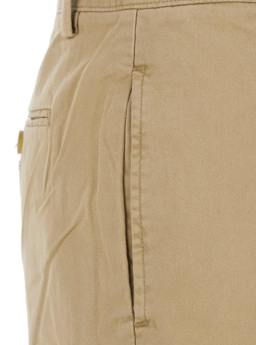 Beige Straight Pleated Pants 3