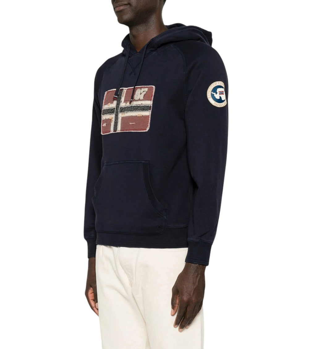Dark Blue Logo Hoodie 2