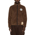 Brown Mock Collar Jacket 1