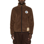 Brown Mock Collar Jacket 1