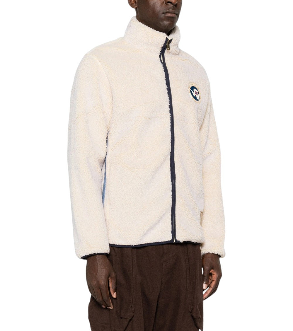 Beige Mock Collar Jacket 3