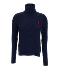 Dark Blue Knitted Sweater 1