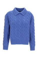 Sky Blue Knitted Sweater 1
