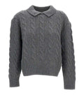 Grey Knitted Sweater 1