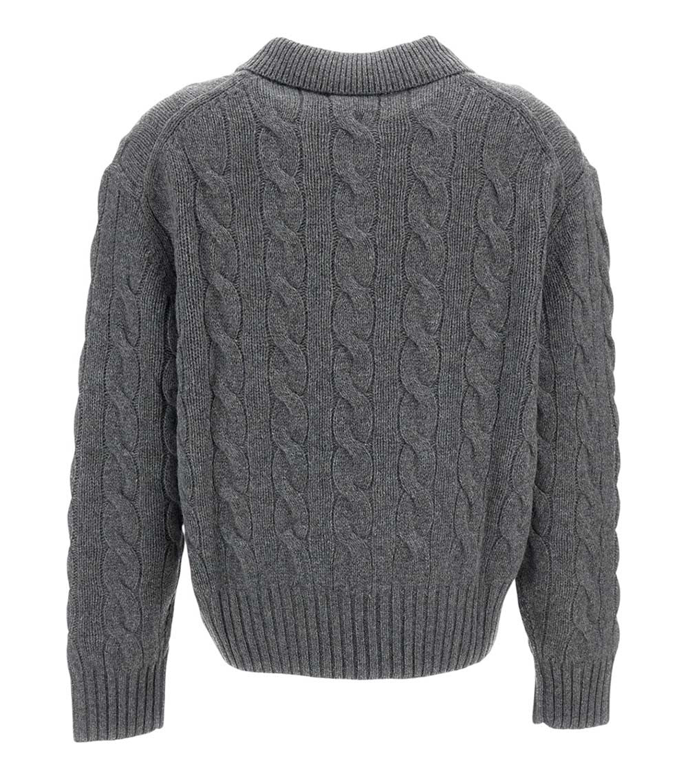 Grey Knitted Sweater 2