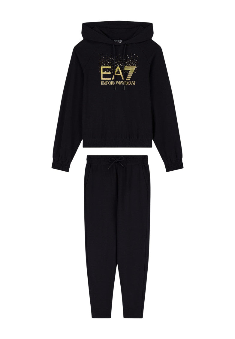 Black Cotton Logo Activewear 3