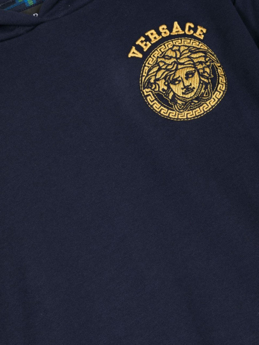 Boys Blue Logo Hoodie 3