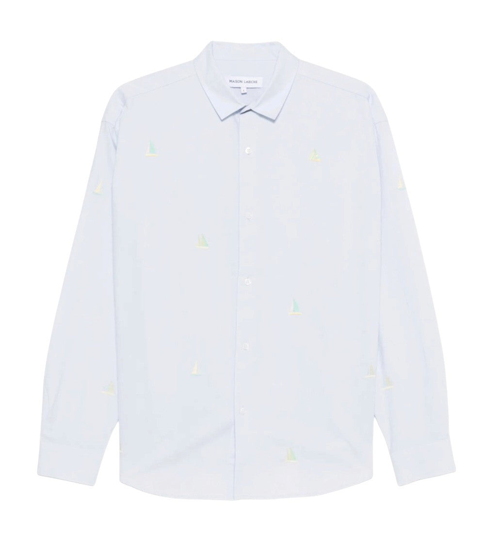 Light Blue Embroidered Shirt 1
