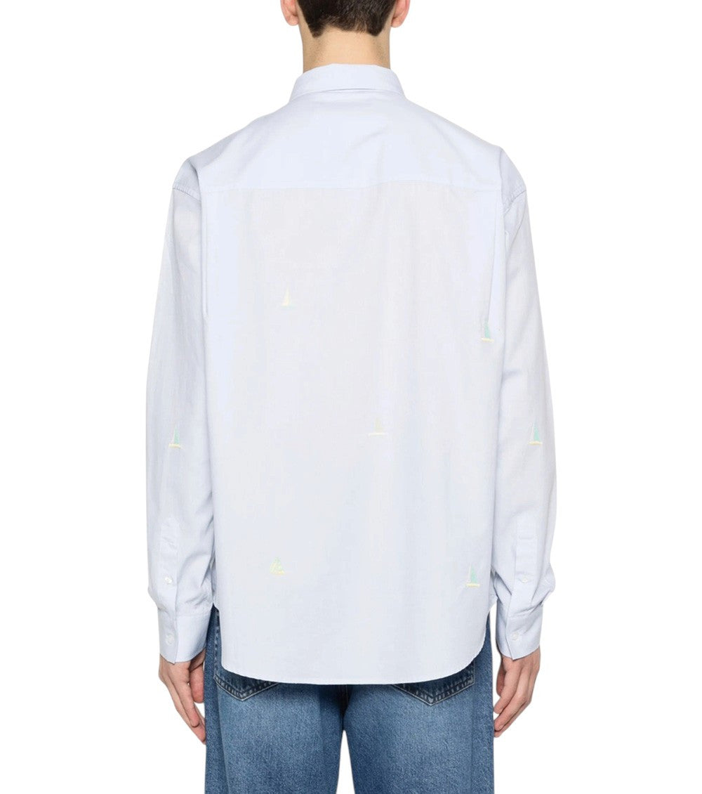 Light Blue Embroidered Shirt 3