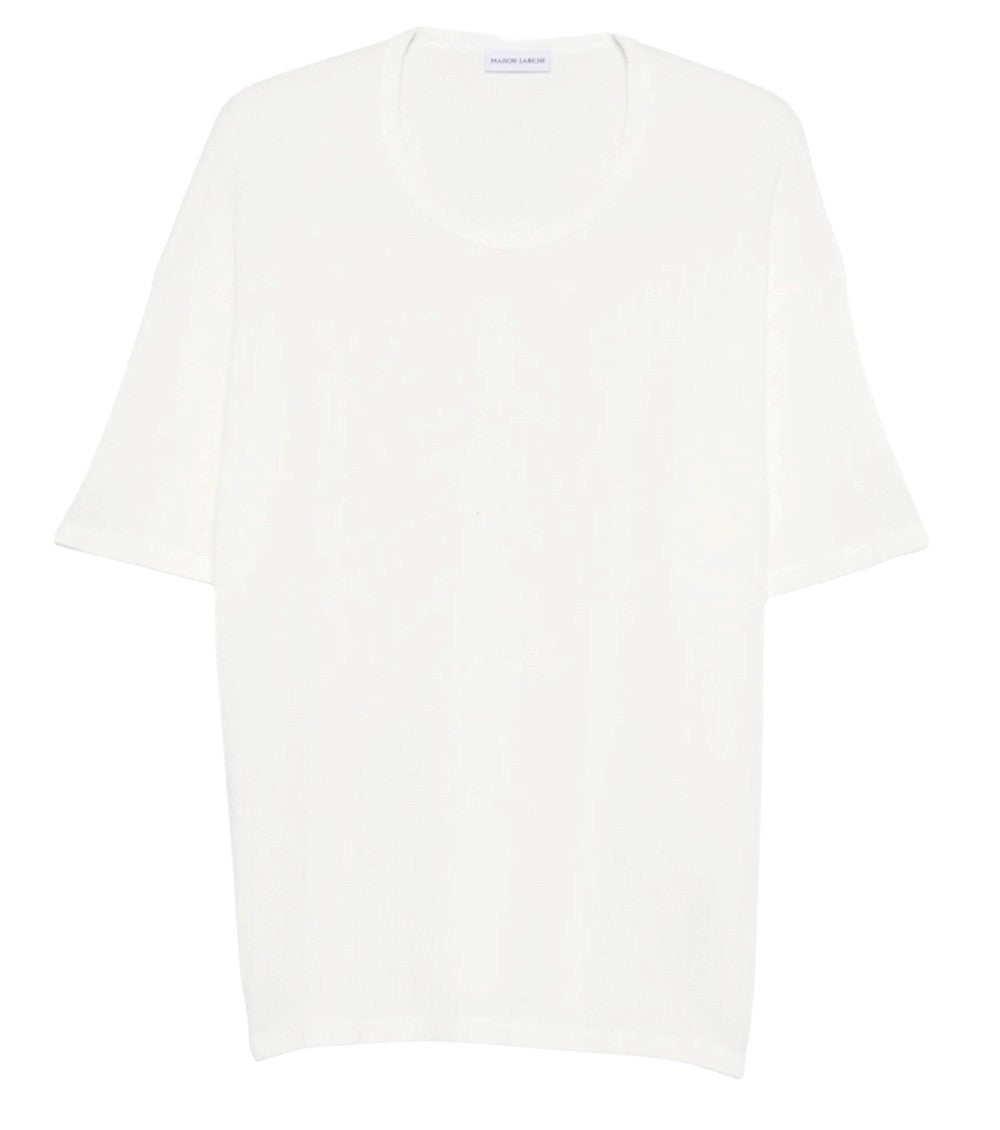 White Round Neck T-Shirt 1