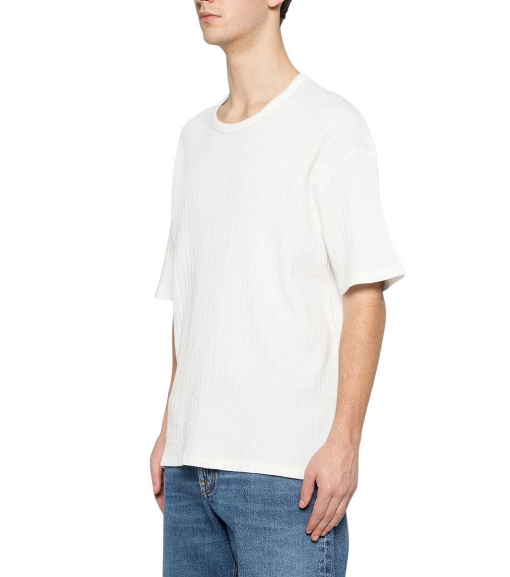 White Round Neck T-Shirt 2